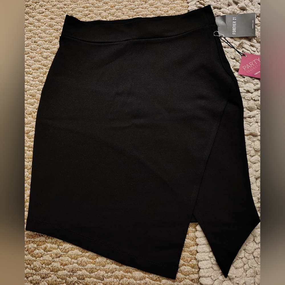 Asymmetrical Black Skirt